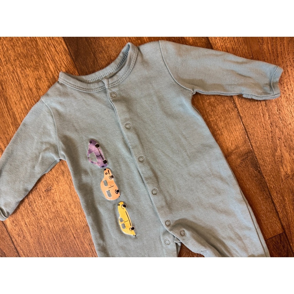 Baby Boy 0/3 Months Footed Sleepers Rompers 1 PC Outfits Pajamas Clothes Frog - Picture 8 of 11